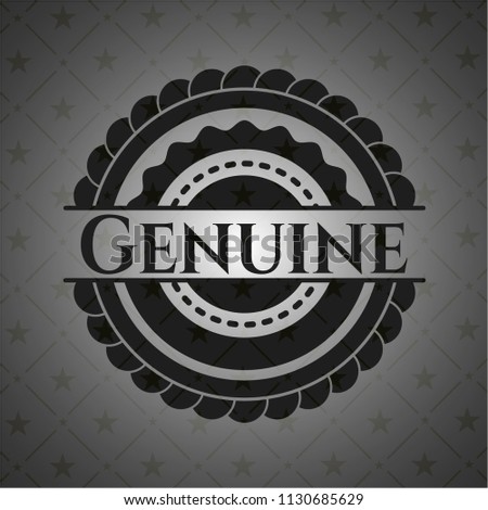 Genuine dark badge