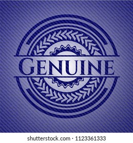 Genuine with denim texture