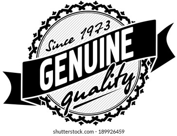 Genuine emblem