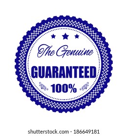  genuine grunge stamp with on vector illustration