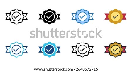 Genuine icon set multiple style collection 