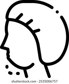 icono genuino. Diseño De Estilo Lineal Delgado Aislado Sobre Fondo Blanco