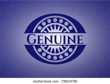 Genuine with jean texture