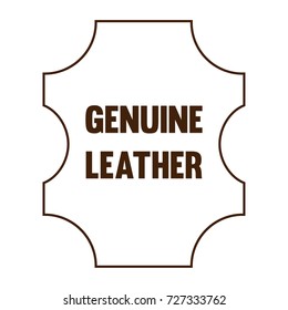 Genuine leather Badge