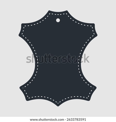 Genuine Leather icon. Vector illustration