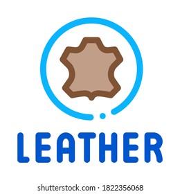 genuine leather label icon vector. genuine leather label sign. color symbol illustration