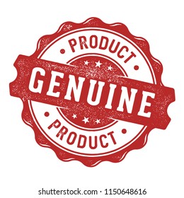 Genuine product label/stamp