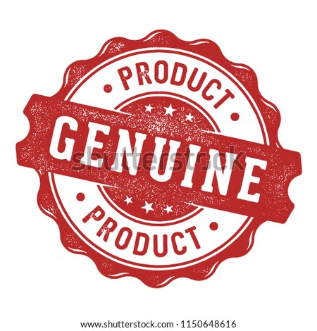 Genuine product label/stamp