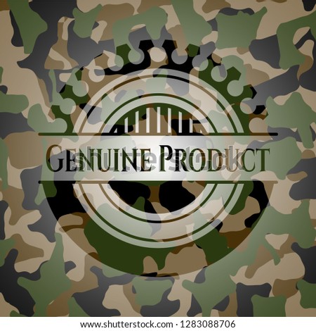 Genuine Product on camo pattern