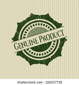 Genuine Product rubber grunge stamp