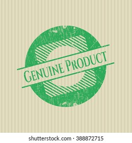 Genuine Product with rubber seal texture