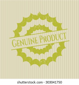Genuine Product rubber stamp