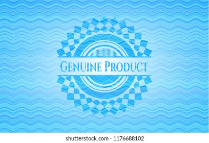 Genuine Product water wave style badge.