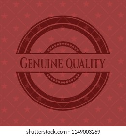 Genuine Quality badge with red background
