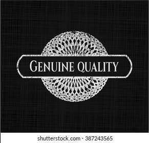Genuine Quality chalk emblem