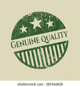 Genuine quality green rubber stamp