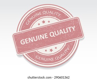 Genuine quality grunge rubber stamp.Vector illustration.