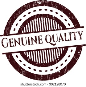Genuine Quality grunge seal