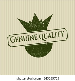 Genuine Quality grunge seal