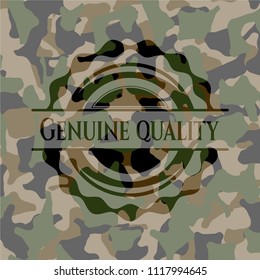 Genuine Quality on camouflaged pattern