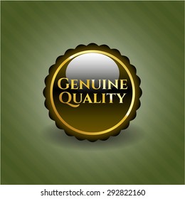 Genuine Quality shiny emblem