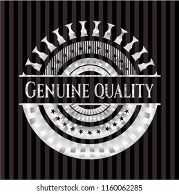 Genuine Quality silver emblem
