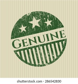 Genuine rubber grunge stamp