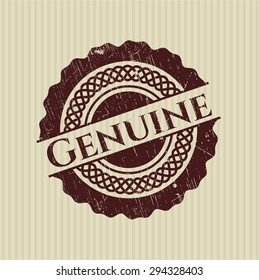 Genuine rubber grunge stamp