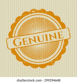 Genuine rubber grunge stamp