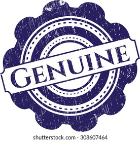 Genuine rubber grunge stamp