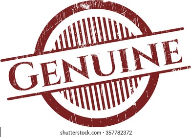 Genuine rubber grunge stamp