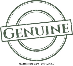 Genuine rubber stamp