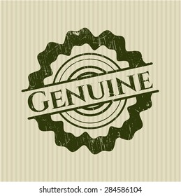 Genuine rubber stamp