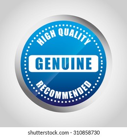 genuine seal design, vector illustration eps10 graphic 