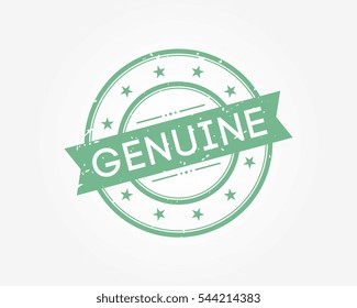 genuine. stamp rubber