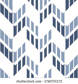 Geo Abstract Chevron Blue White Vertical Lines Background Design