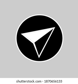 Geo arrow icons gps. Arrow map Pin compass vector stock illustration isolated. eps10	