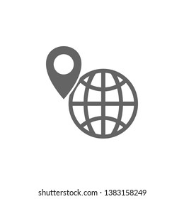 Geo, globe, location, targeting icon. Element of materia flat maps and travel icon. Premium quality graphic design icon. Signs and symbols collection icon for websites
