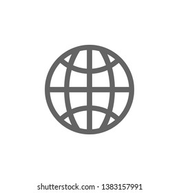 Geo, globe, web icon. Element of materia flat maps and travel icon. Premium quality graphic design icon. Signs and symbols collection icon for websites