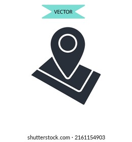 geo icons  symbol vector elements for infographic web