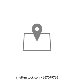 Geo location icon. Icon for web or user interface
