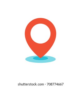 Geo Location Pin Icon Flat