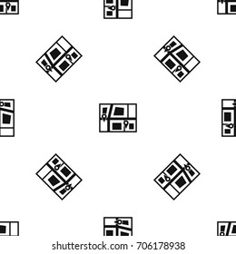 Geo location of taxi pattern repeat seamless in black color for any design. Vector geometric illustration