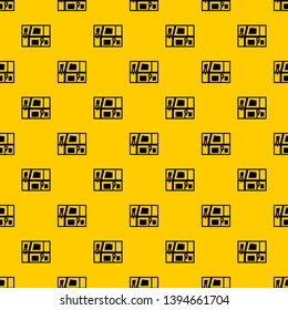 Geo location of taxi pattern seamless vector repeat geometric yellow for any design