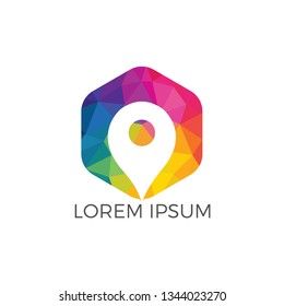 Geo Map Point Location Logo design. Abstract GPS vector. Navigation vector icon. Travel vector logo design.