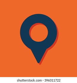 geo marker pin vector icon