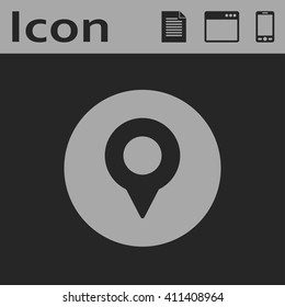 geo marker pin vector icon