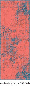 Geo, patrón vectorial moderno. Paleta de color gris coral. Ornamento de arte contemporáneo.