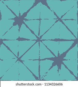 Geo Pattern, Japanese Kimono Asian Organic Texture. Trendy Wabi Sabi, Ikat Traditional Design. Horizontal Asian Boho Geo Pattern Fashion Background. Watercolor Kimono Organic Texture.