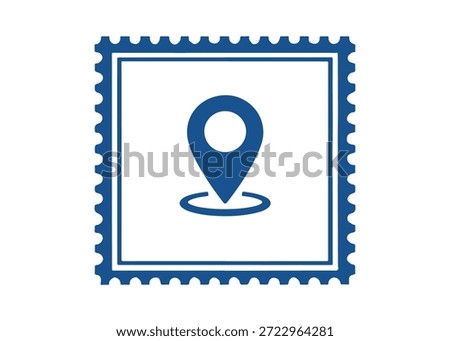 geo pin postage stamp vector icon on a white background
Vector postage stamp on a white background